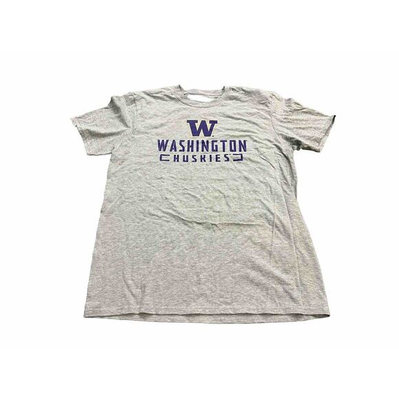 Fanatics Mens Gray NCAA Washington Huskies Short Sleeve T-Shirt Size L NWOT - Picture 1 of 8